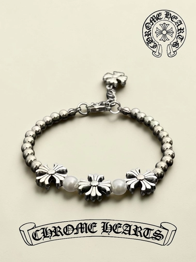 Chrome Hearts унисекс браслет подарок y2k стильный для мужчин женщин y 2 k винтажные руки — Y2KUZ-222BRASLETXROM-ХРОМ-standar-BEZUPAK