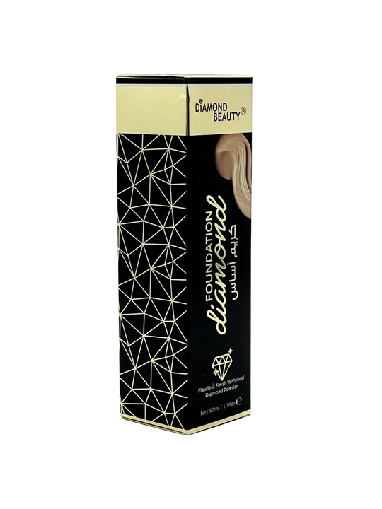 Diamond Beauty Foundation krem tonal asos, silliq va tabiiy qoplama 50ml