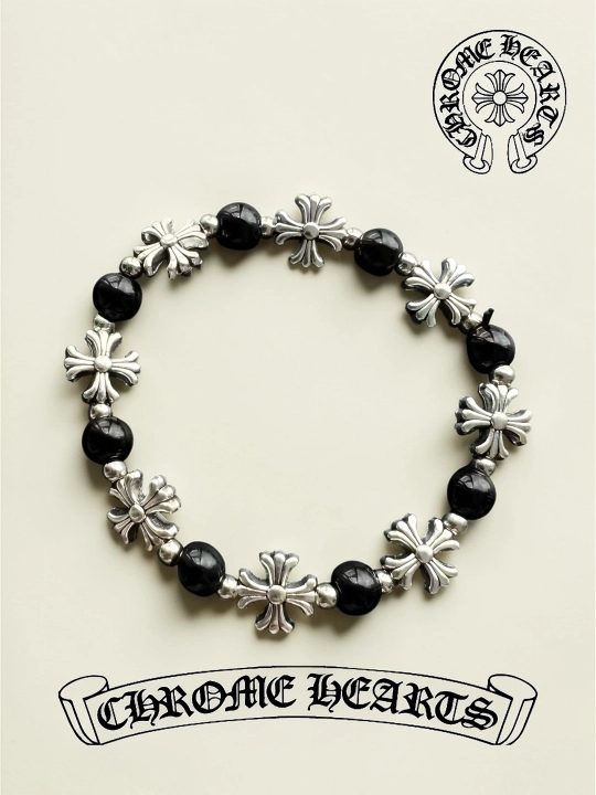 Chrome Hearts uslubi vintaj uniseks bilaguzuk erkaklar ayollar uchun zamonaviy y2k sovg'a