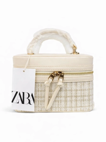 Женская сумка, стильная сумка через плечо ZARA, сумка-коробочка с документами — STORE06-Z11-БЕЛЫЙ