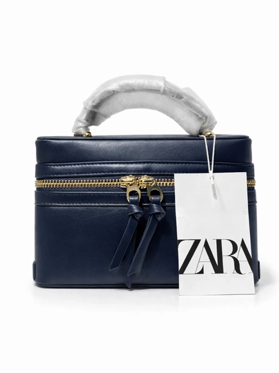 Женская сумка, стильная сумка через плечо ZARA, сумка-коробочка с документами — STORE06-Z11-СИНИЙ