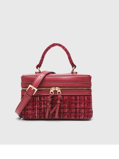 Женская сумка, стильная сумка через плечо ZARA, сумка-коробочка с документами — STORE06-Z11-БОРДОВ