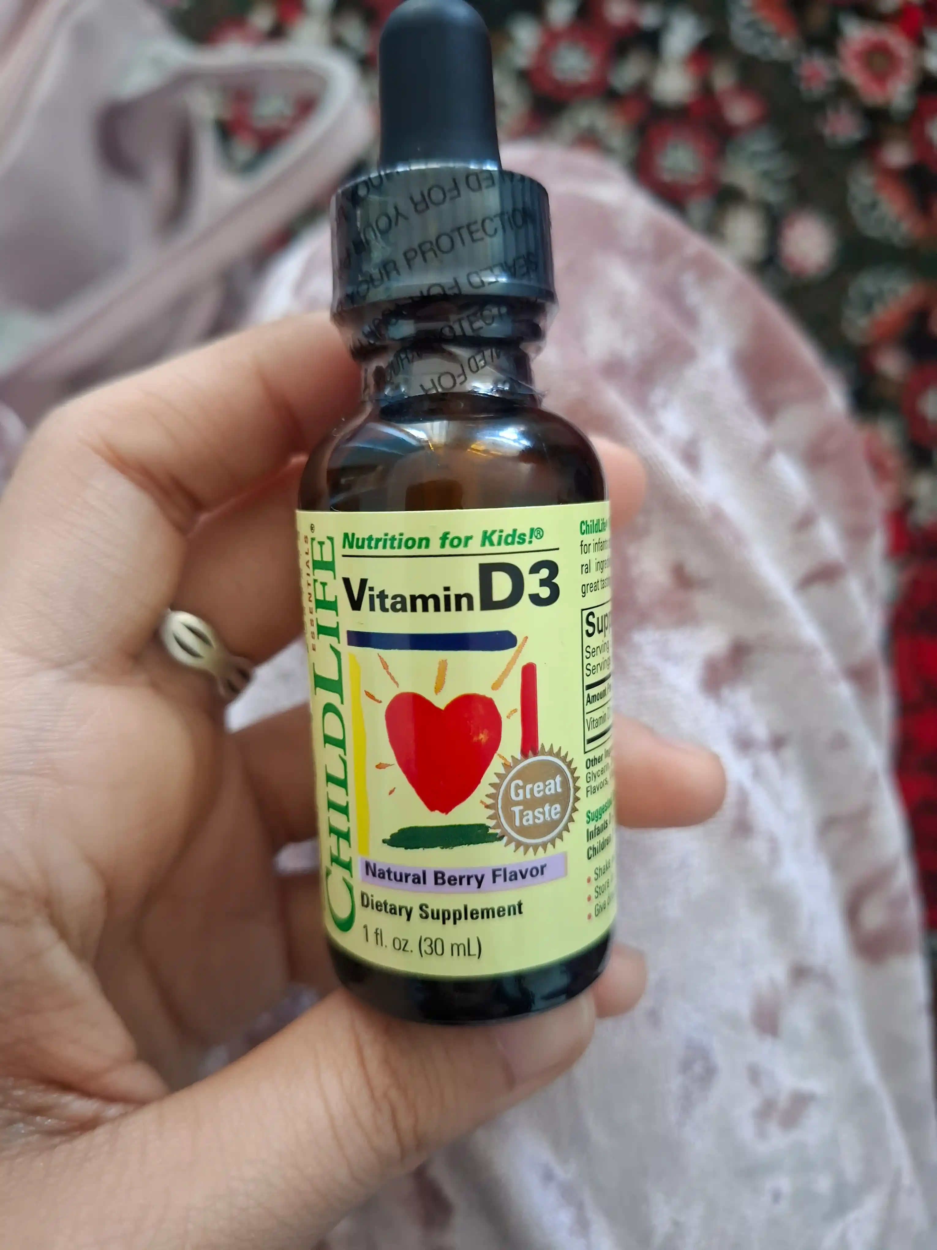 ChildLife Essentials, Витамин D3, со вкусом натуральных ягод, 30 мл