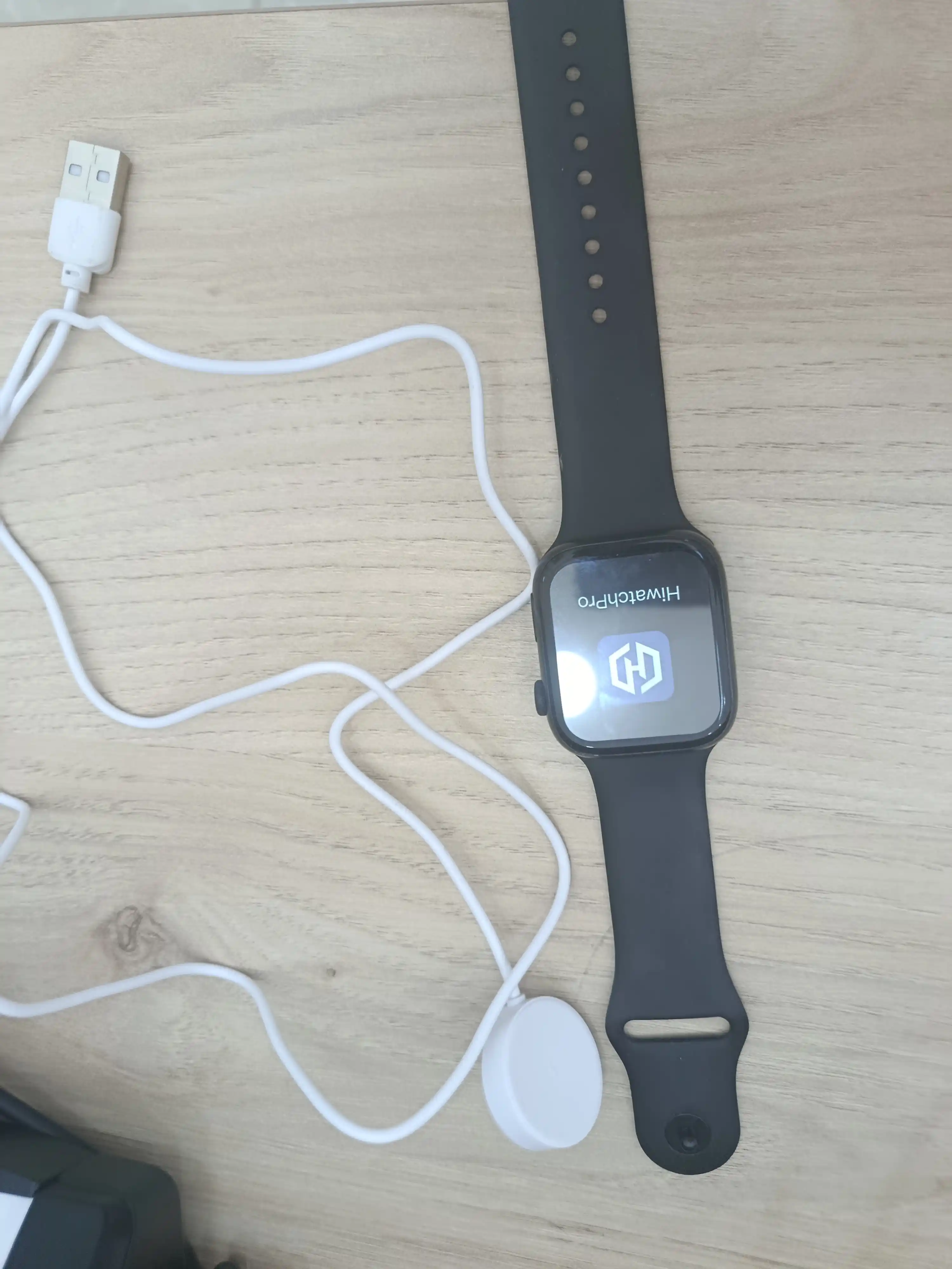 15W magnitli simsiz zaryadlovchi Apple Watch uchun Qi tezkor USB kabel bilan