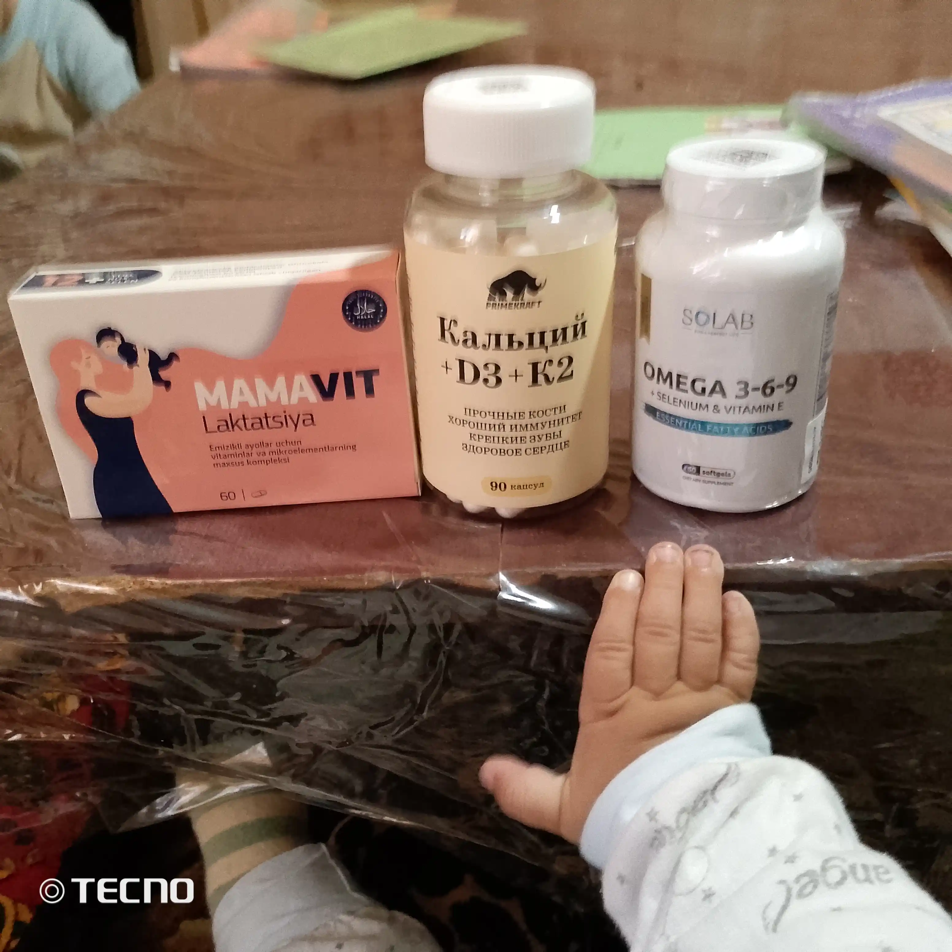 Omega 3-6-9, SOLAB, Selen va E vitamini bilan, 60 kapsula