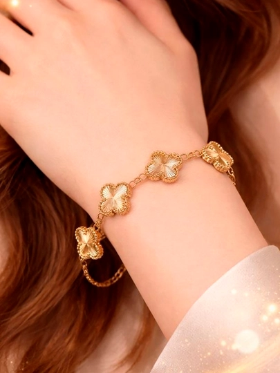 Браслет Van Cleef Clover Model - элегантный стиль, идеально подходит для подарка