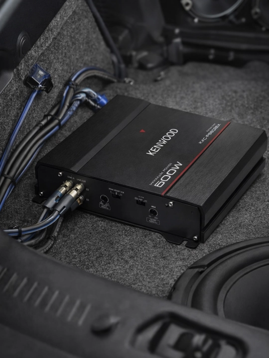 Автомобильный усилитель, усилитель звука KENWOOD KAC-PS802EX 2-канальный, черный 500W