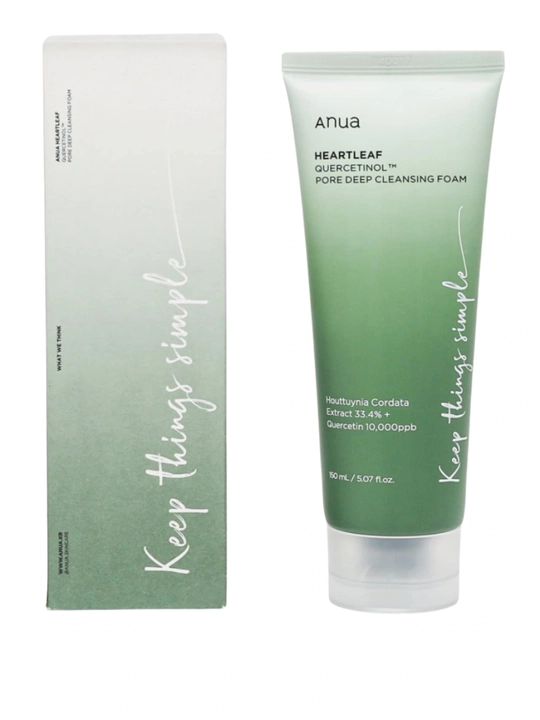 Пенка-скраб с для очищения пор Anua Heartleaf Quercetinol Pore Deep Cleansing Foam 150 мл