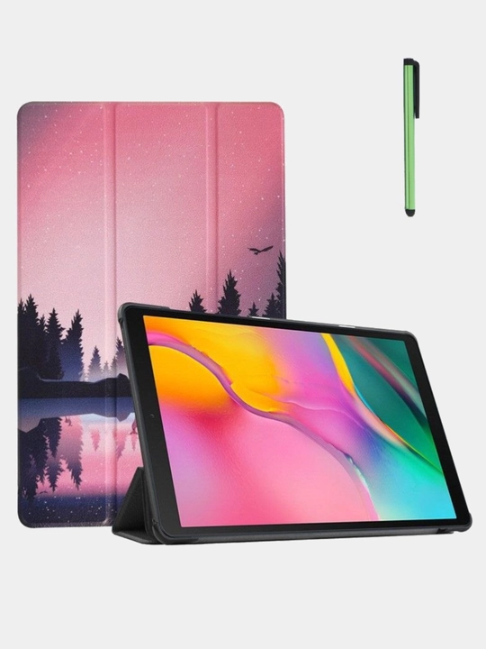 Samsung Tab A9 / A11 8.7" va A9+ / A11+ 11" uchun g‘ilof + stilus, uyqu/uyg‘onish rejimi