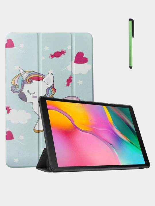 Samsung Tab A9 / A11 8.7" va A9+ / A11+ 11" uchun g‘ilof + stilus, uyqu/uyg‘onish rejimi