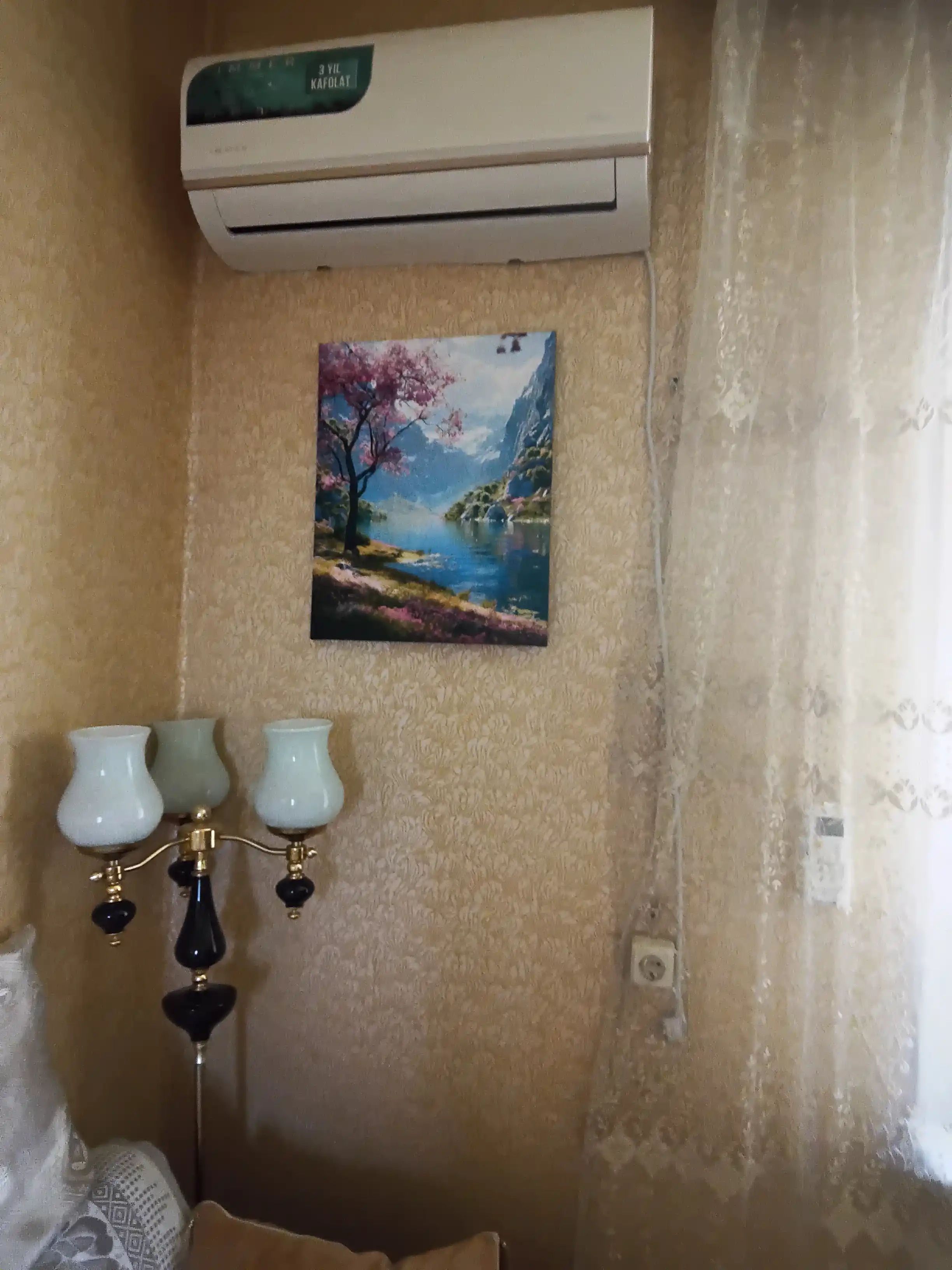 ARTERY devoridagi interyer rasmi, kanvasga bosma, ramka ostidagi poster