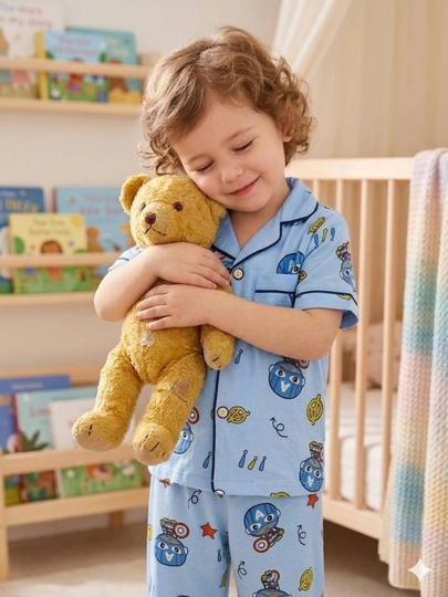 Детская пижама из 100% хлопка, для детей 1–4 лет, удобная и качественная