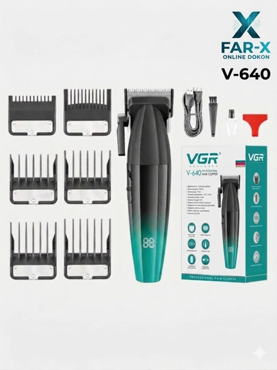V-640 Trimming Kit: профессиональный комплект, для полного ухода за волосами и бородой — FARRUX4-VGRV640Q