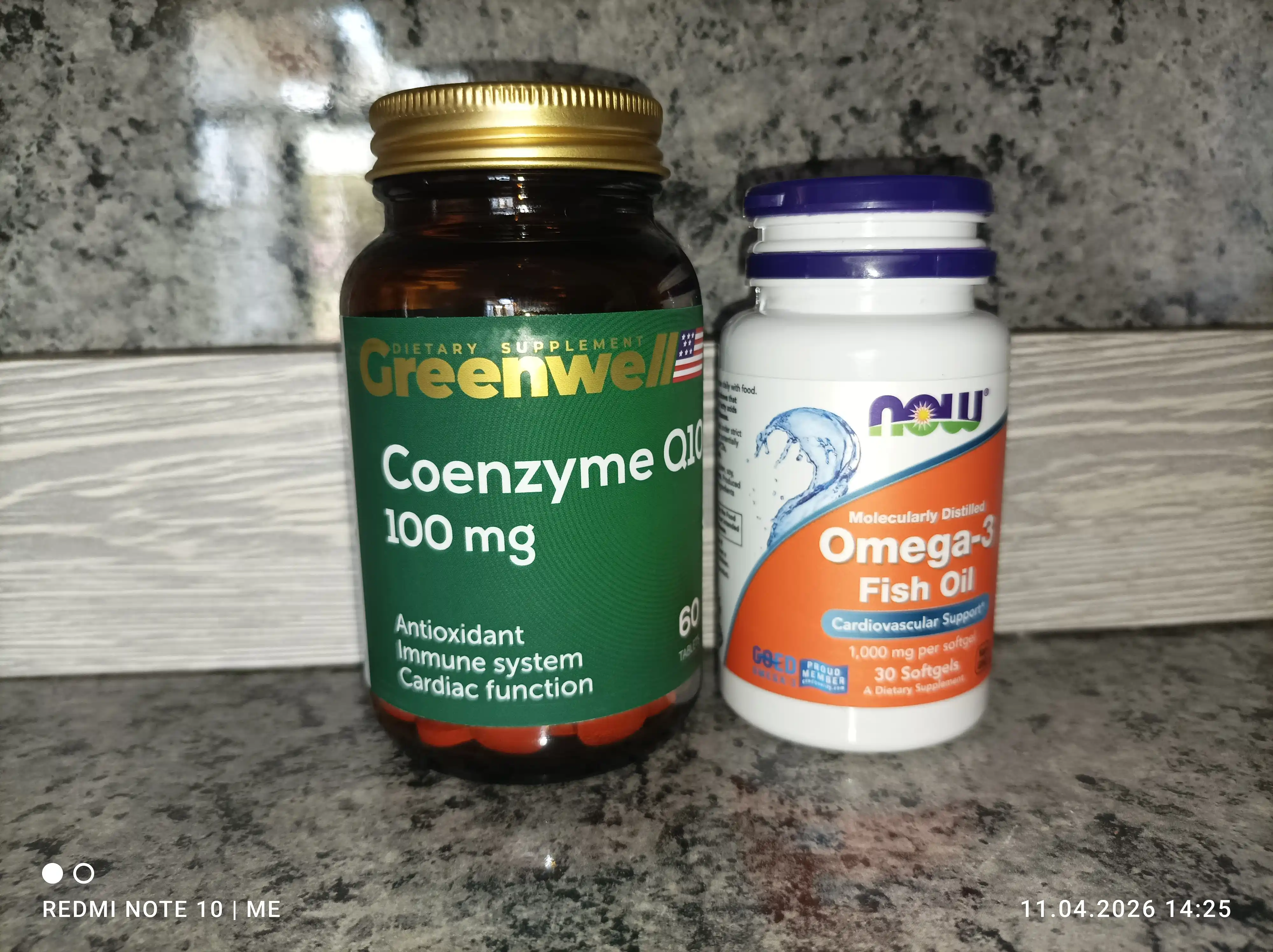 Greenwell Coenzyme Q10 100 мг, БАД для увеличение энергии и выносливости, 60 таб