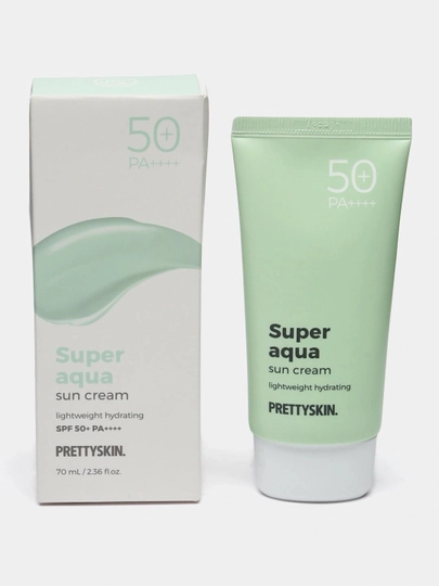Yuz uchun SPF50+ tus bermaydigan PrettySkin quyoshdan himoyalovchi kremi, 70 ml - 