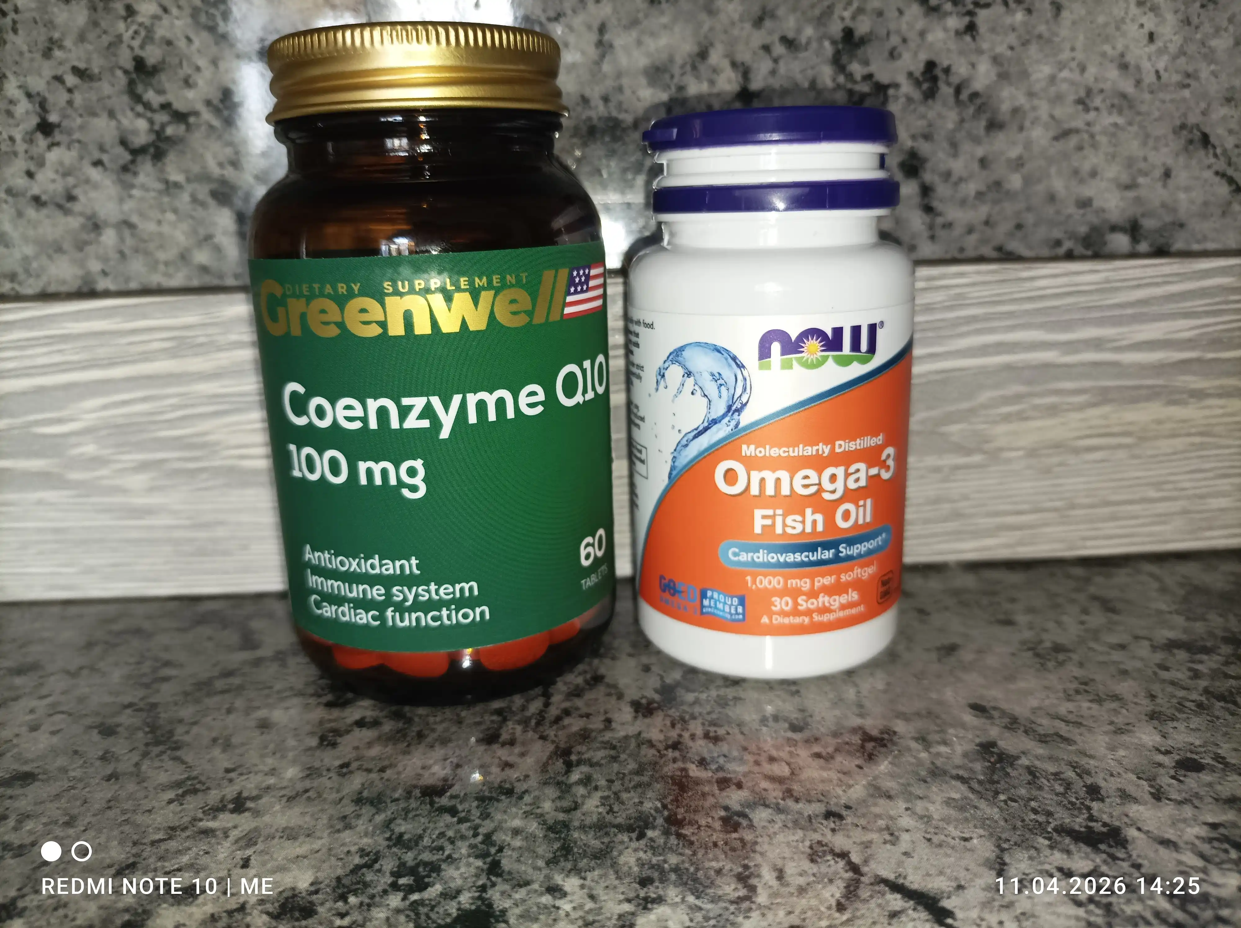 Greenwell Coenzyme Q10 100 мг, БАД для увеличение энергии и выносливости, 60 таб