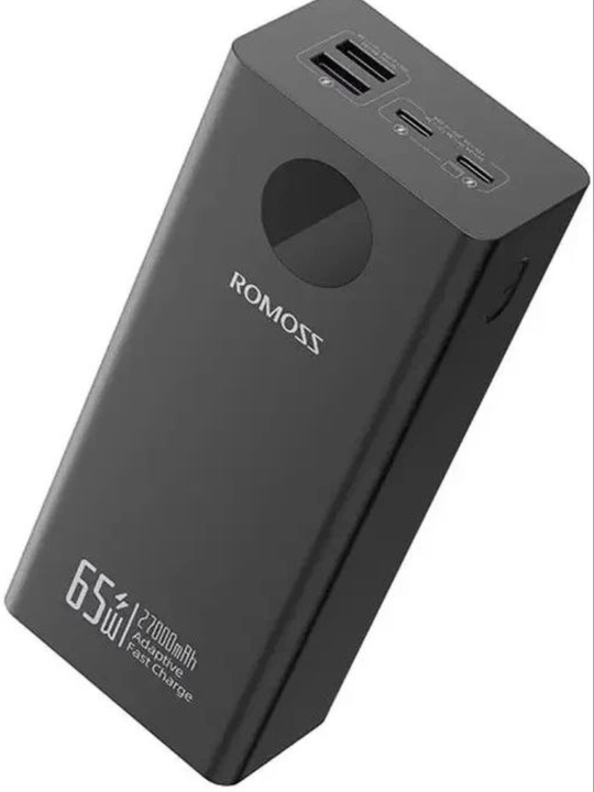 Внешний аккумулятор Romoss PEA27S 27000 мАч, Power Bank 65W для ноутбука и телефона