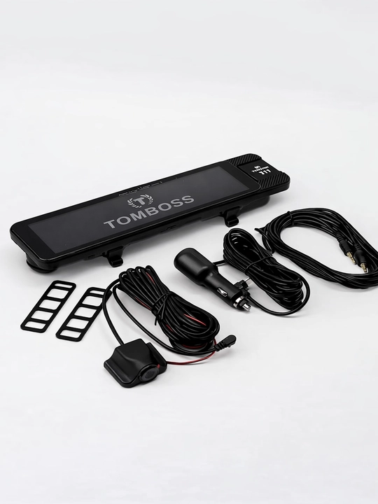 Видеорегистратор 3 камеры TOMBOSS T11, Wi-Fi наблюдение, Антирадар, Carplay