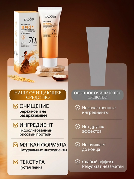Пенка для умывания лица, увлажняет, 100 мл