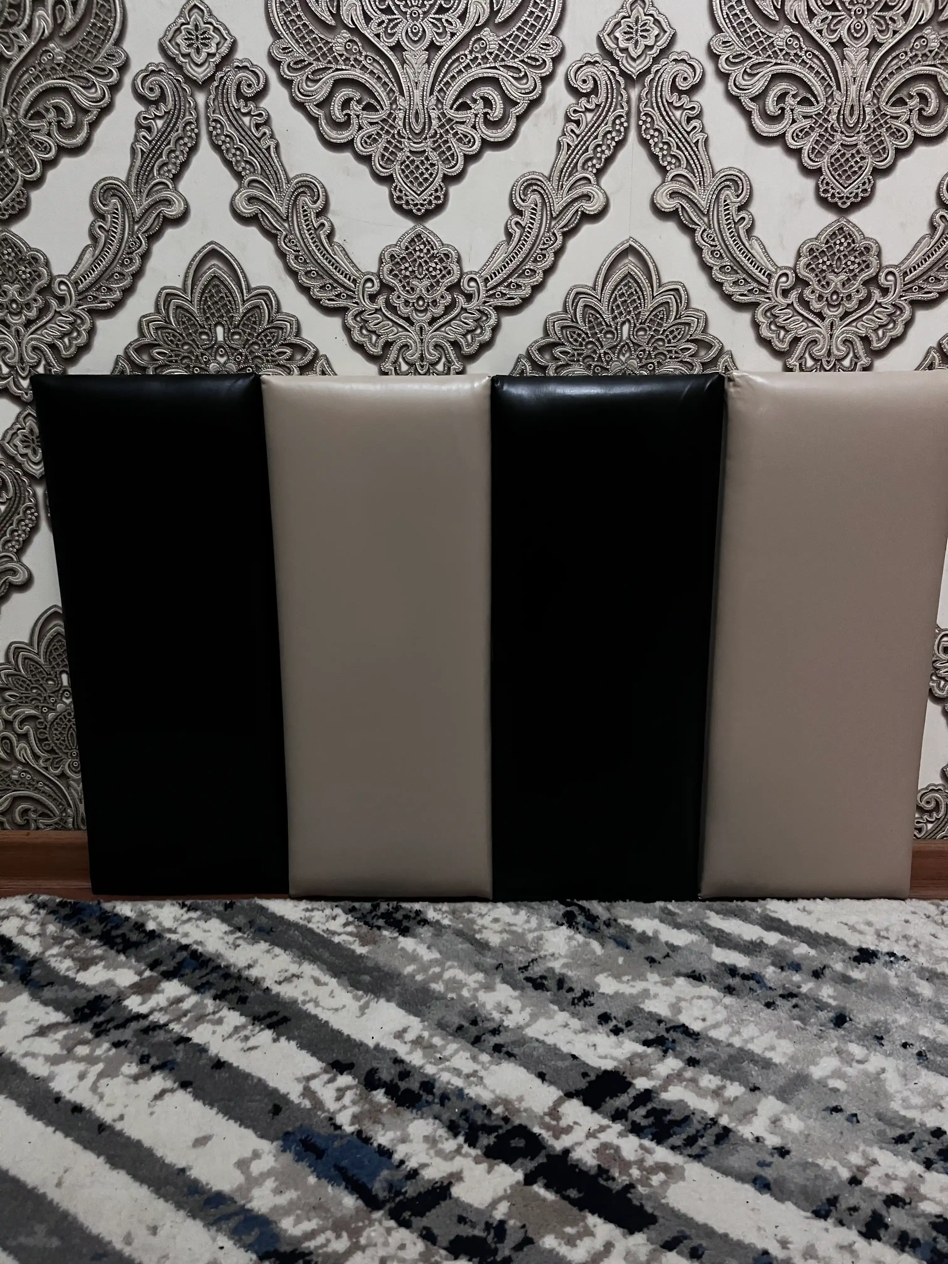 Yumshoq devor panellari, ekokojadan dekorativ 3D panel xona uchun karavot bezaklar dekor