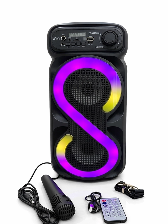 Bluetooth караоке-колонка с микрофоном, RGB-подсветкой, 40 см