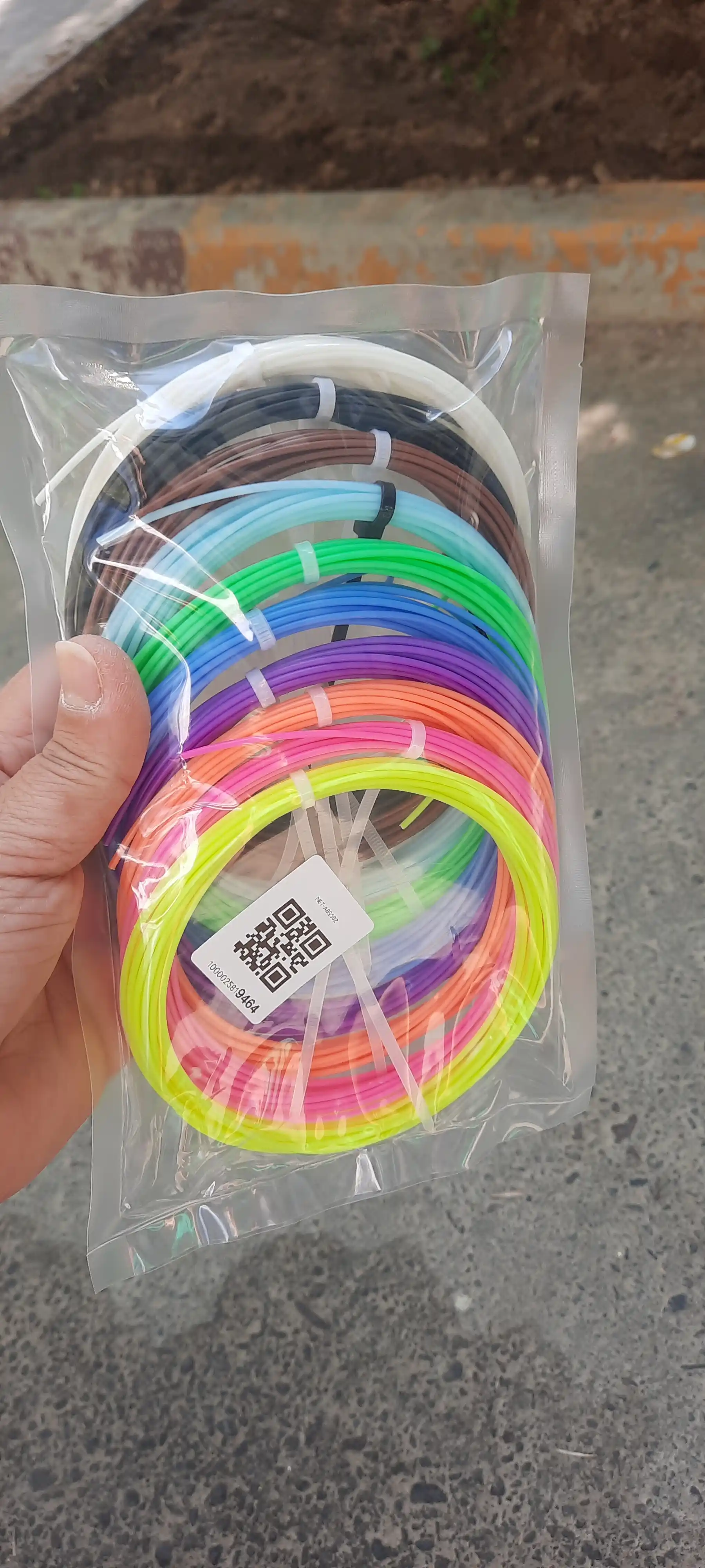 Набор пластика для 3D ручки 50 м, стержни для 3D ручки ABS, 10 шт по 5 м