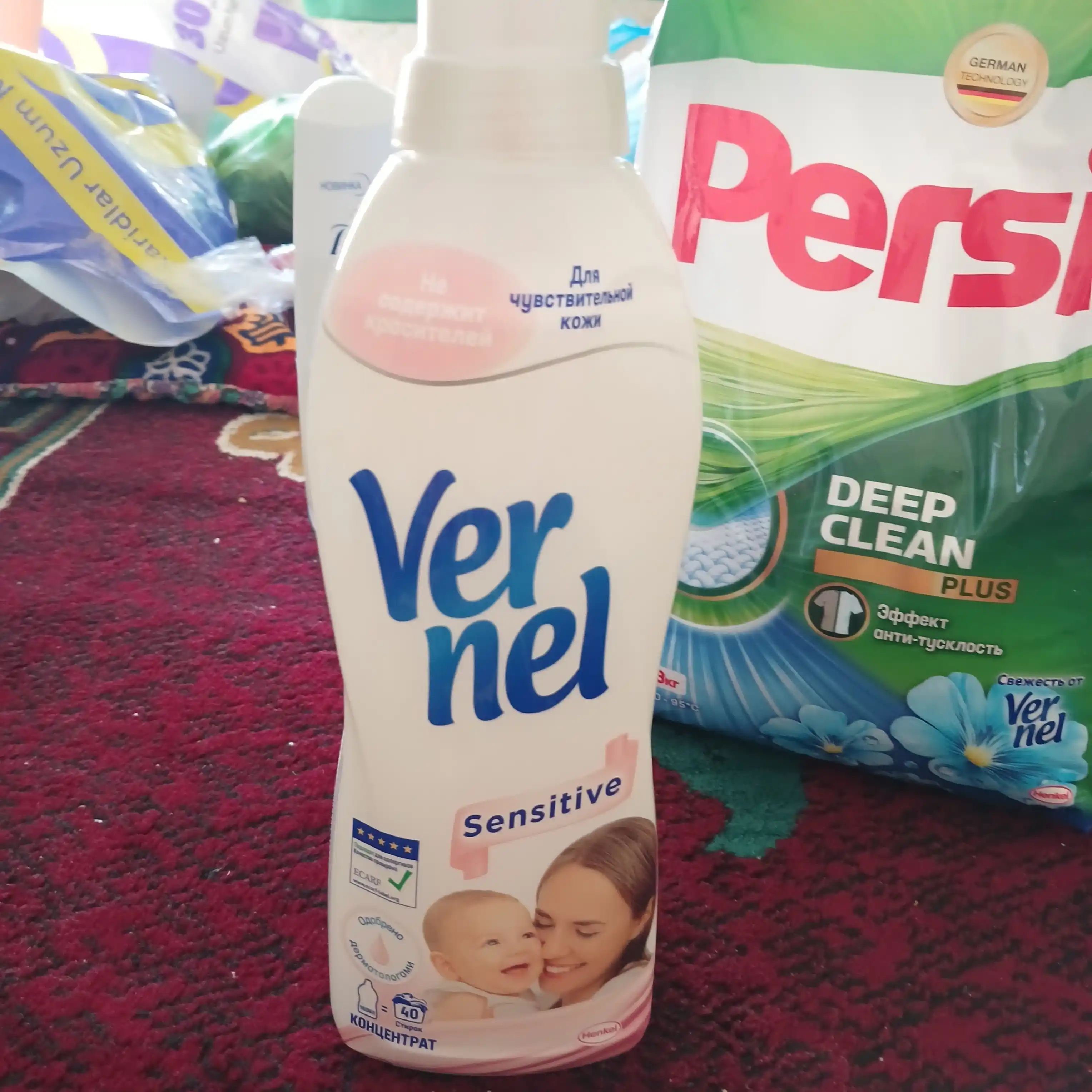 Кондиционер для белья Vernel Max Sensitive, 960 мл