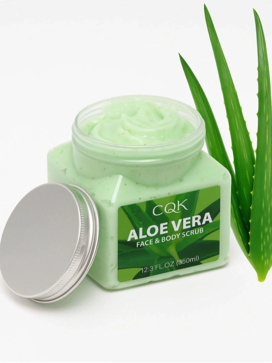 Скраб для лица и тела CQK Face & Body Scrub, увлажняющий и очищающий, 350 мл