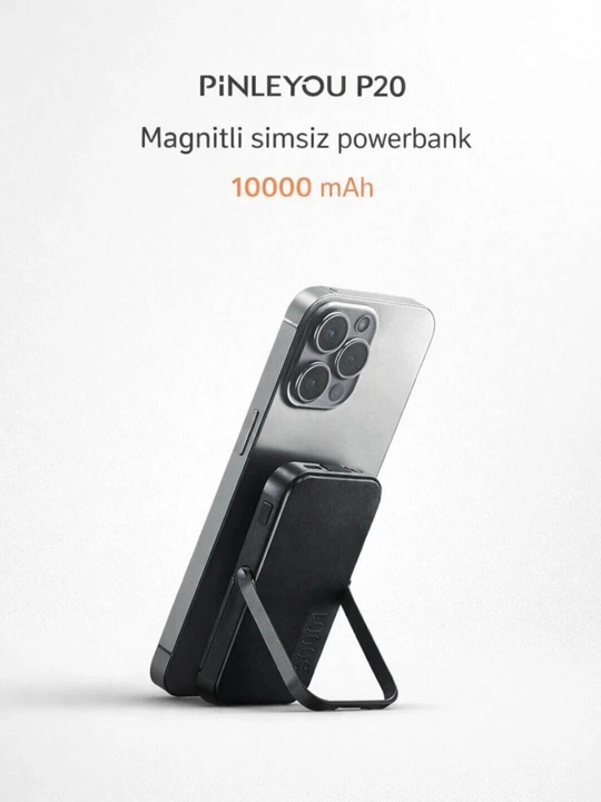 PINLEYOU P20 magnitli simsiz powerbank 10000 mAh - 