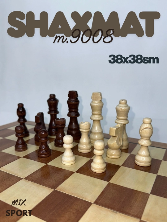 Shaxmat to'plami, magnitli, yog'ochdan