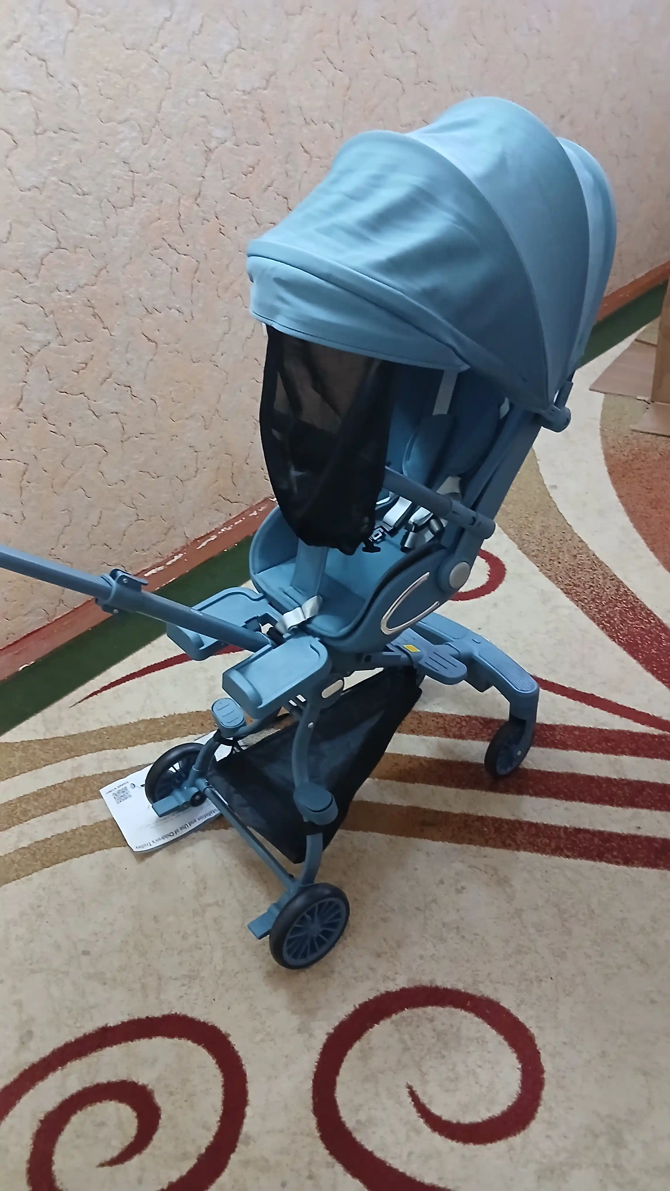 Детская коляска M2, с подсветкой и музыкой, вращающаяся на 360, для путешествий