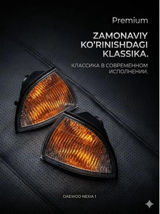 Daewoo Nexia 1 uchun old burilish chiroqlari komplekti, pоvоrotniklar o'ng va chap