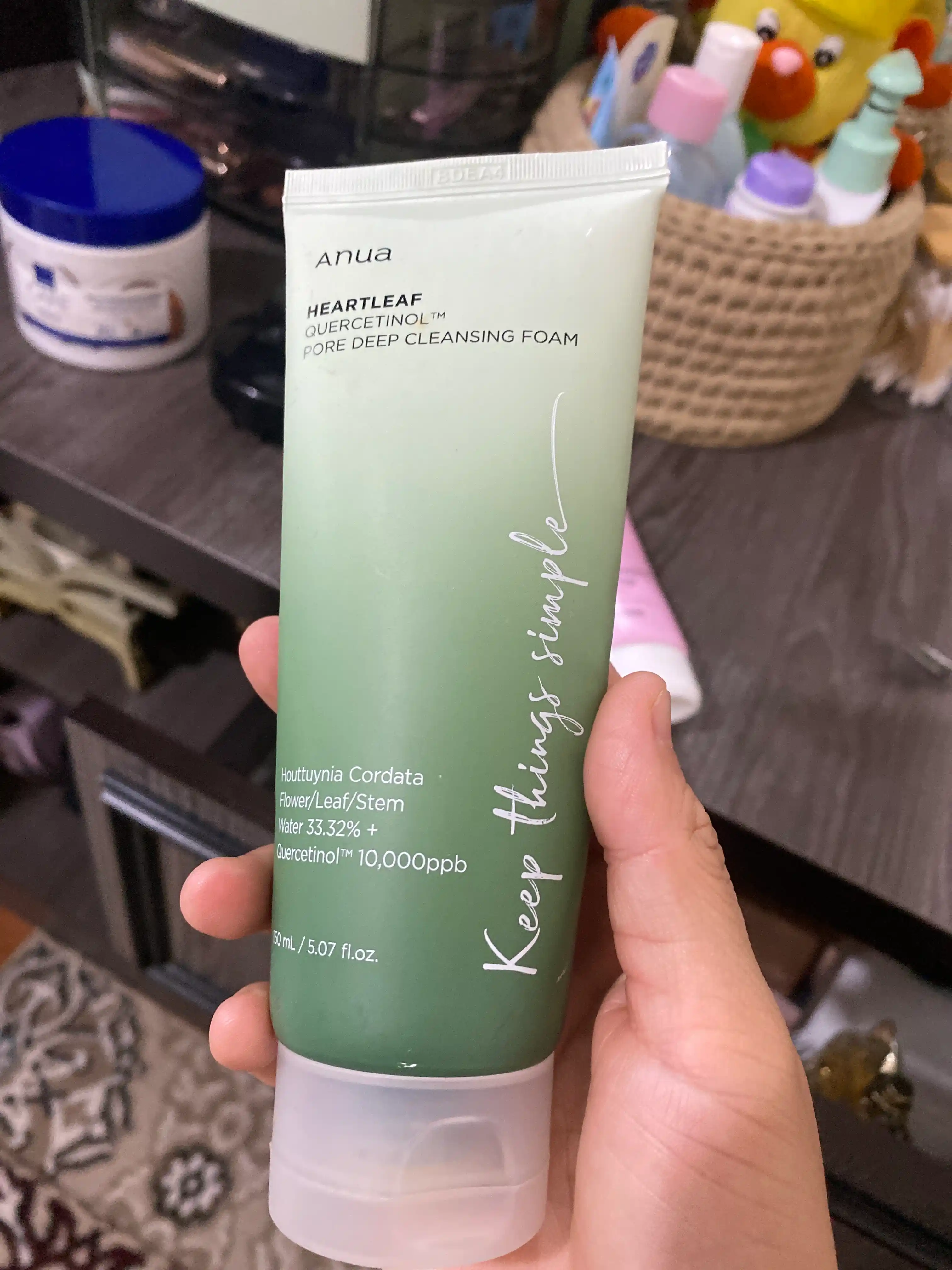 Пенка-скраб с для очищения пор Anua Heartleaf Quercetinol Pore Deep Cleansing Foam 150 мл