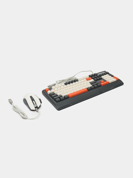 Клавиатура и мышь 2 в 1 K-Snake КМ900, RGB-подсветкой, эргономичные