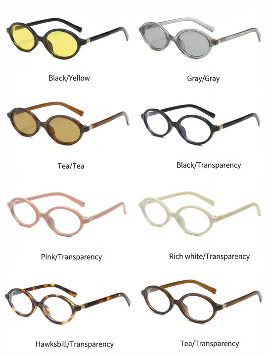 MiuMiu kichik oval shaklidagi, retro, ultrabinafsha nurlardan himoyalovchi, unisex quyosh ko‘zoynagi