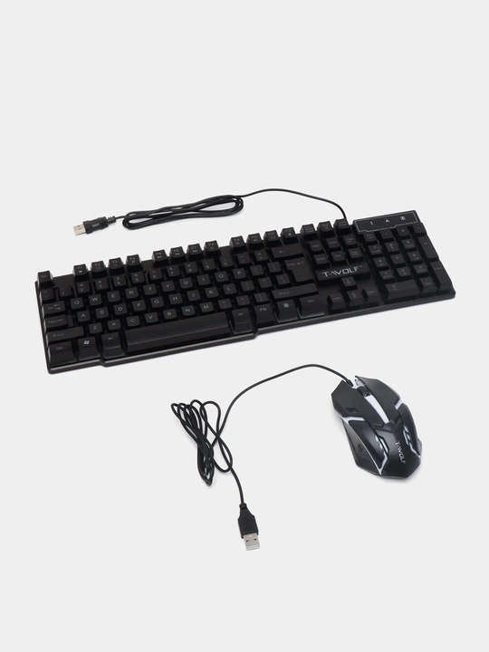 T-wolf TF200, TF270 o‘yin klaviaturasi va sichqonchasi, RGB yorug‘lik bilan