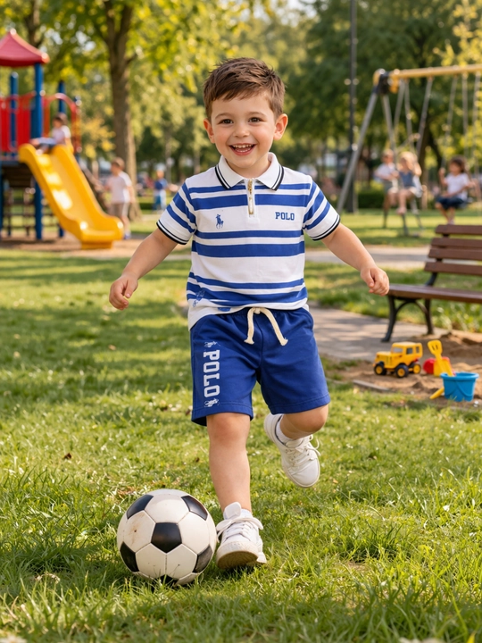 Bolalar uchun POLO futbolka-shortilar to‘plami, 1-6 yosh