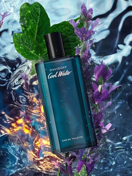 Davidoff Cool Water туалетная вода мужская, фужерные водяные 75 мл Франция - 
