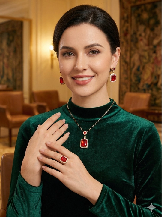 Ayollar taqinchoqlari to‘plami, marjon, zirak, uzuk, taqinchoqlar to‘plami