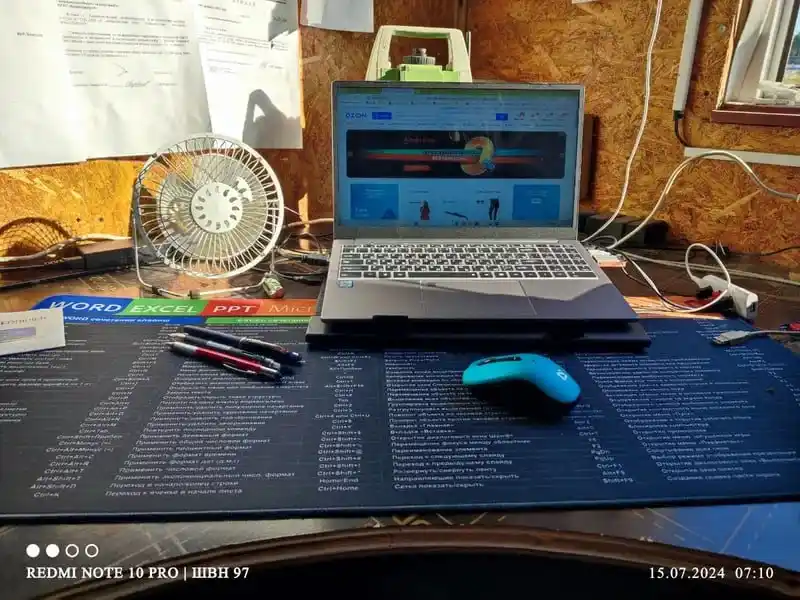 Office, Excel, Word va Photoshop yorliqlari bilan stol uchun katta klaviatura kovrigi