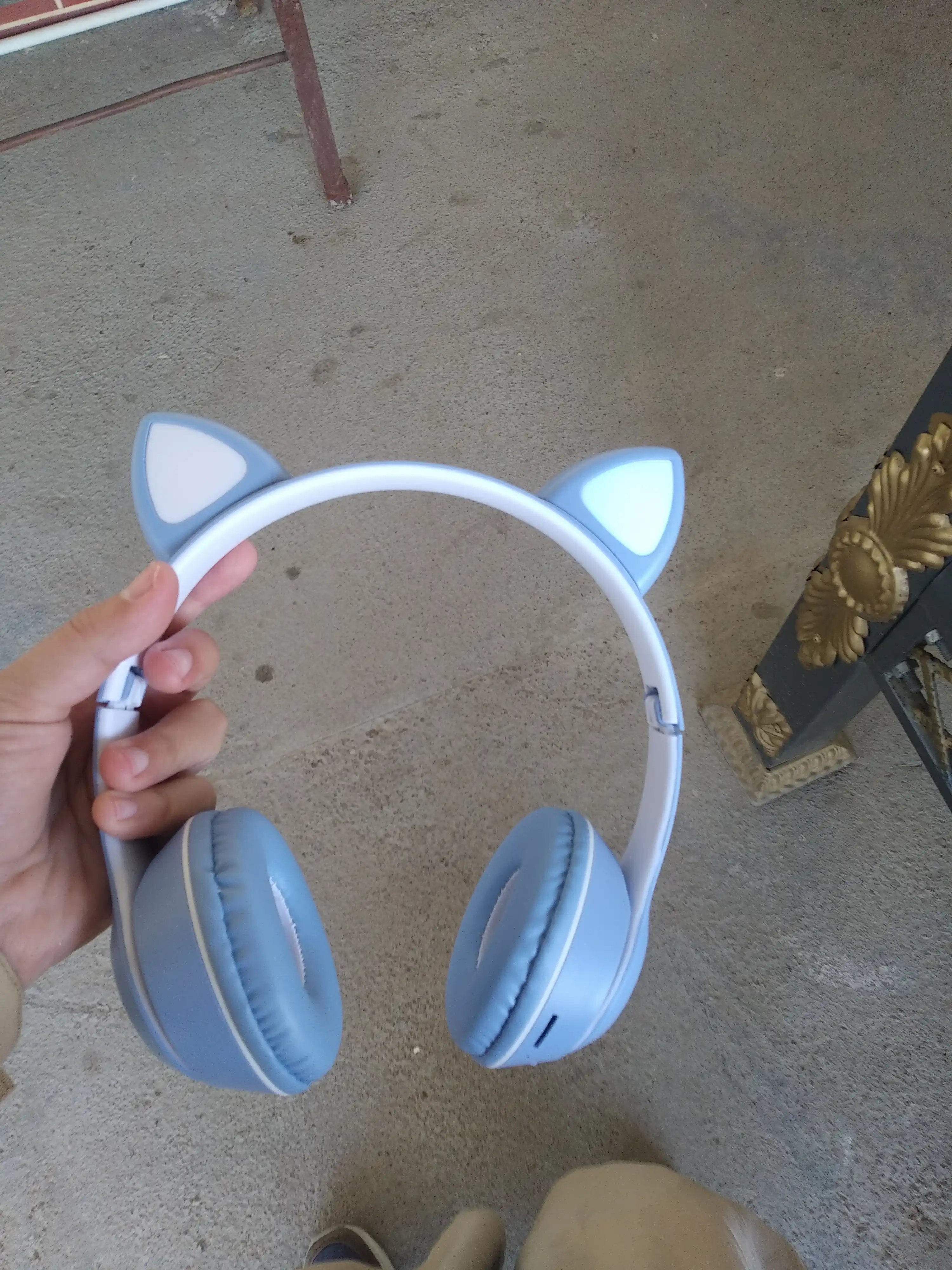 Simsiz quloqchin Cat Ear, yonadigan mushuk quloqlari bilan, Bluetooth