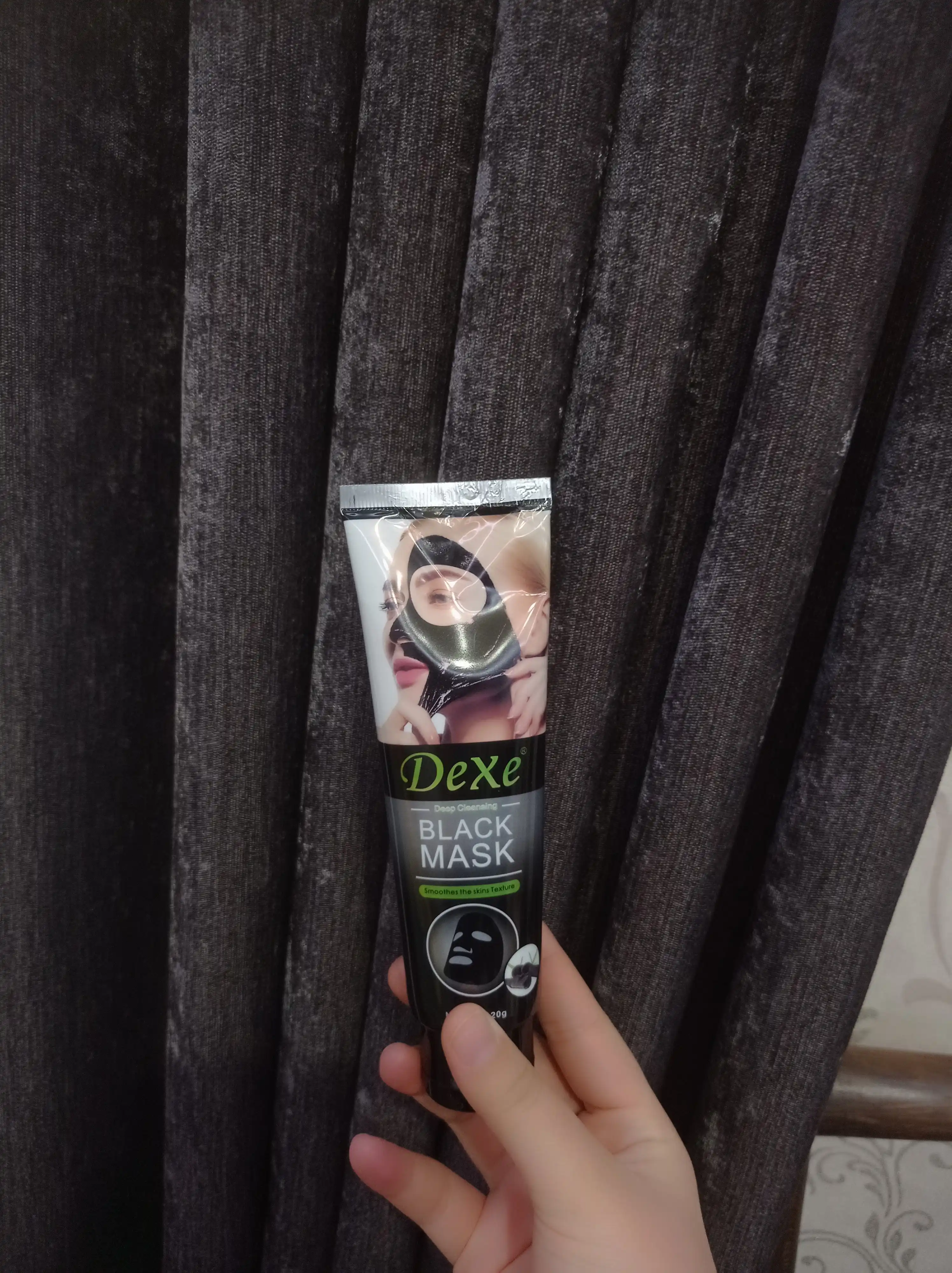 Очищающая черная маска Dexe Black Mask, пилинг для лица, 120 г