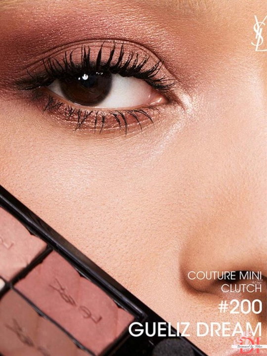 YSL Couture Mini Clutch palitrasi - ko‘z uchun soya, to‘yingan ranglar va oson surtish