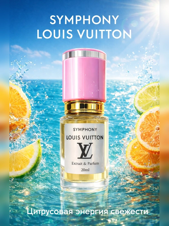 Louis Vuitton Symphony духи унисекс стойкий цитрусовый аромат нишевая парфюмерия с шлейфом - 