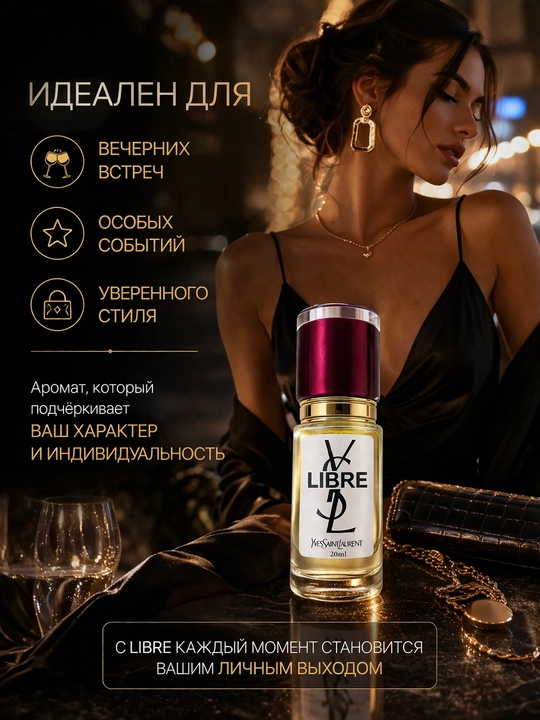 YSL Libre духи женские — стойкий цветочно-восточный аромат, элегантный парфюм с шлейфом