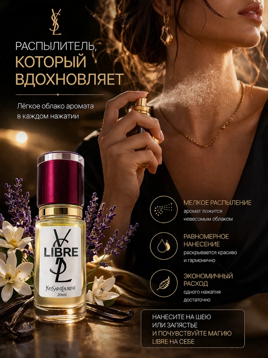 YSL Libre духи женские — стойкий цветочно-восточный аромат, элегантный парфюм с шлейфом