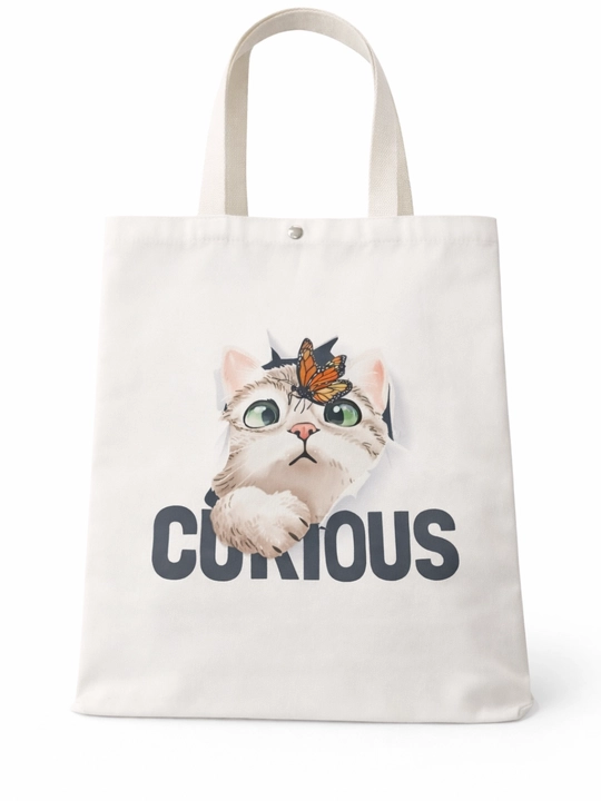 Эко шоппер сумка с современным принтом тканевая tote bag