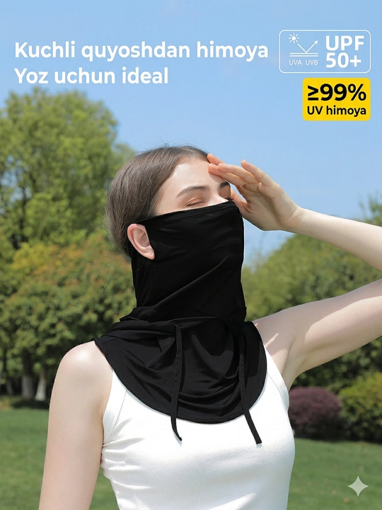 Erkaklar va ayollar uchun quyoshdan himoya qiluvchi kapyushonli niqob sovituvchi balaklava