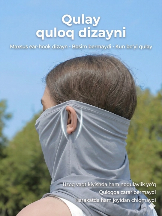 Erkaklar va ayollar uchun quyoshdan himoya qiluvchi kapyushonli niqob sovituvchi balaklava