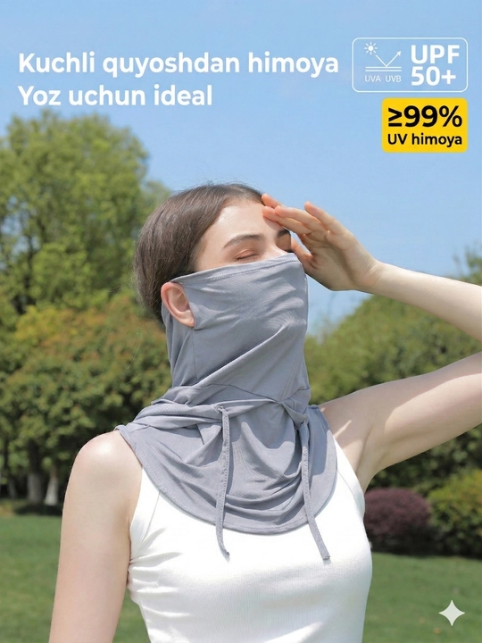 Erkaklar va ayollar uchun quyoshdan himoya qiluvchi kapyushonli niqob sovituvchi balaklava